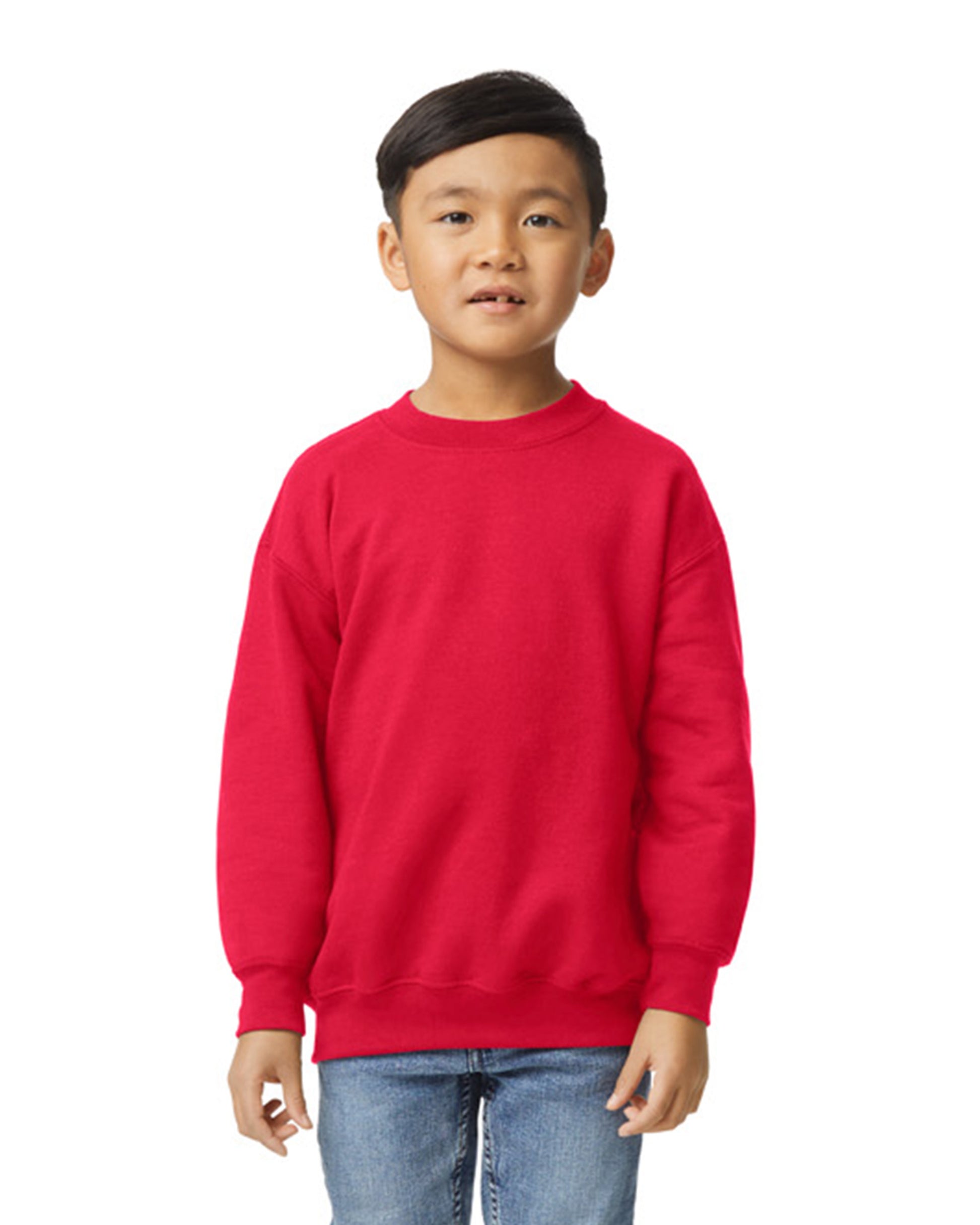 Youth Heavy Blend��� 50/50 Fleece Crew - Red