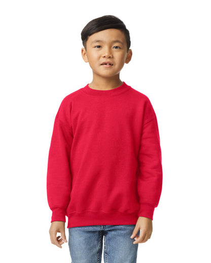 Youth Heavy Blend��� 50/50 Fleece Crew - Red