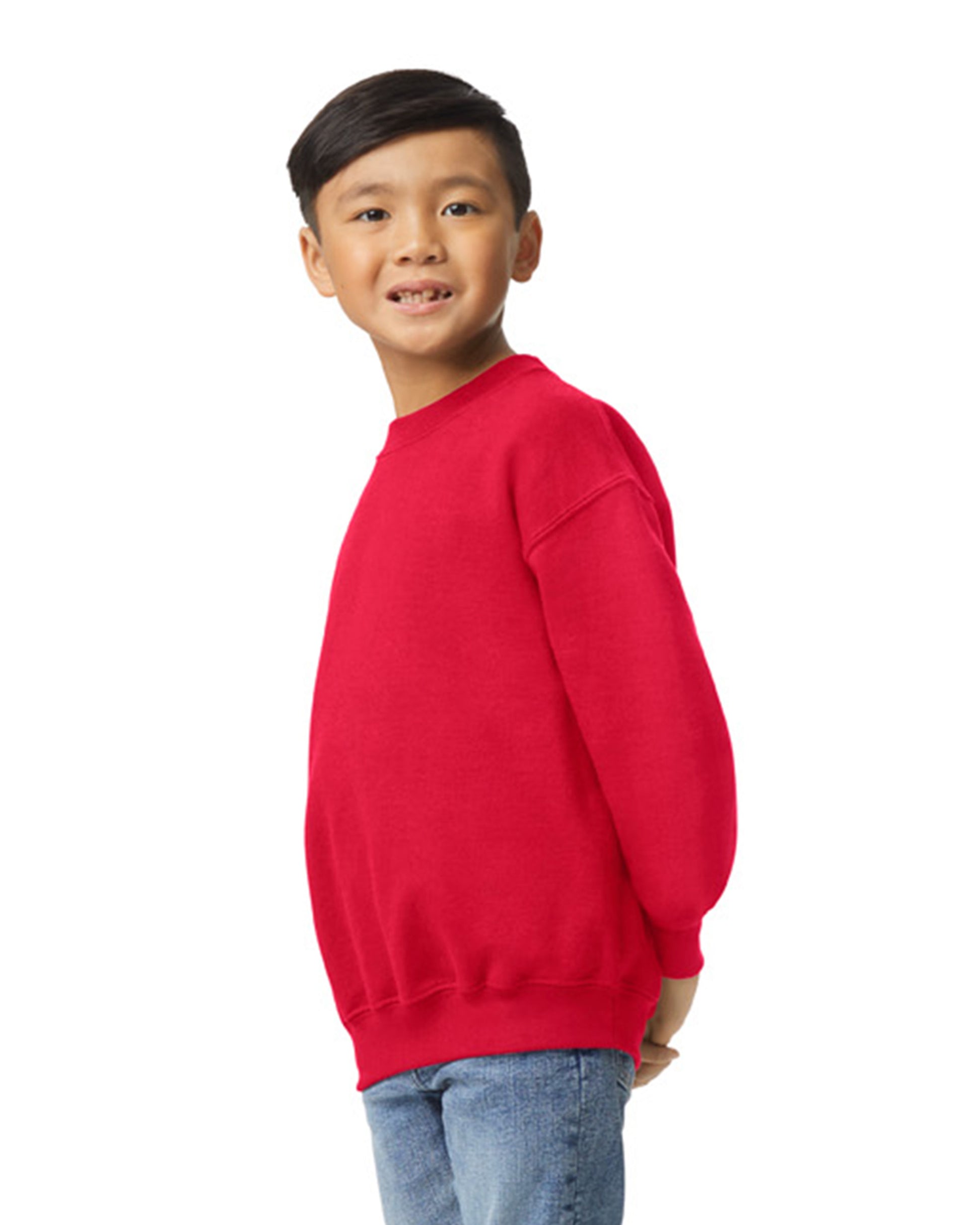 Youth Heavy Blend��� 50/50 Fleece Crew - Red