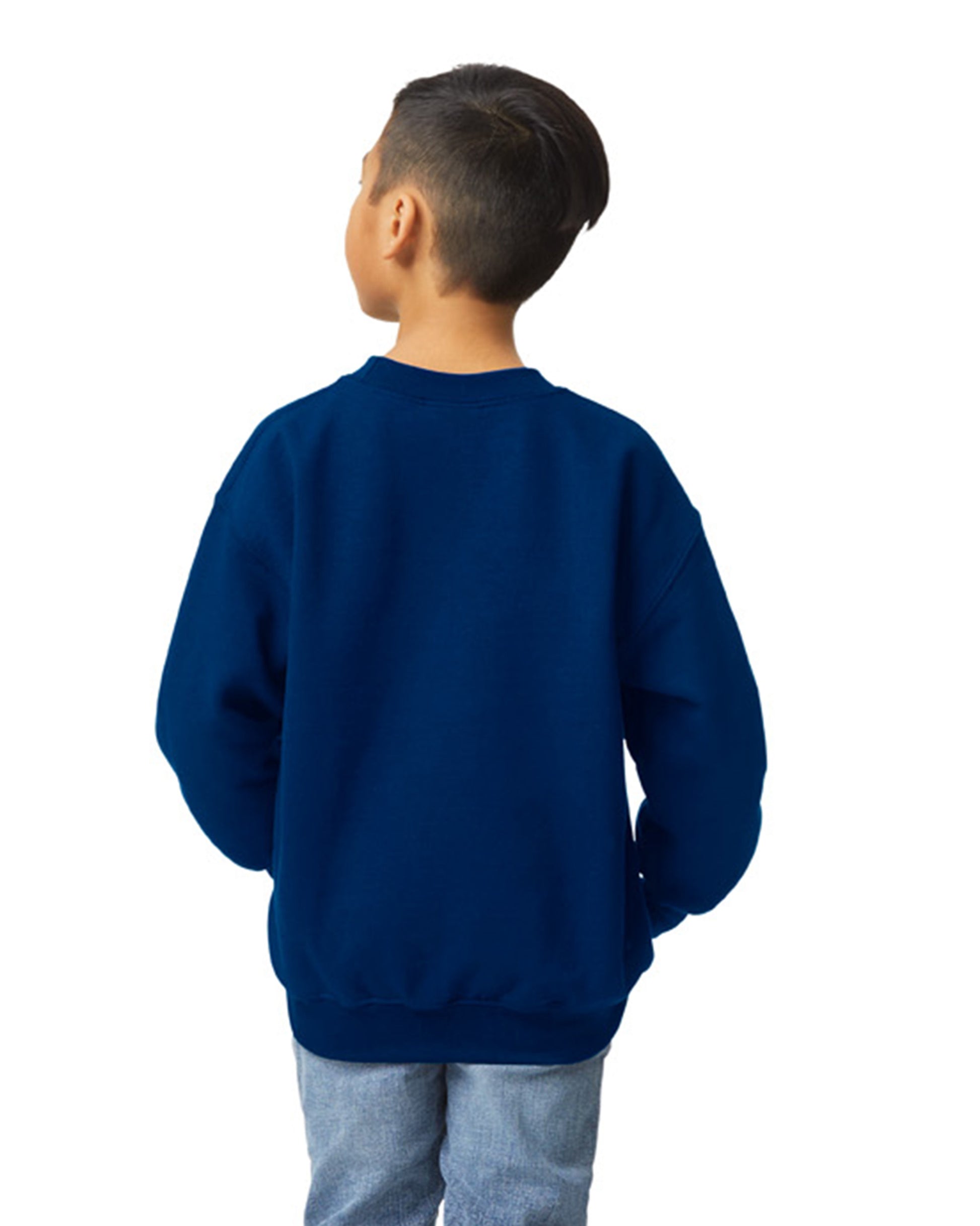Youth Heavy Blend��� 50/50 Fleece Crew - Navy