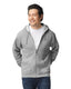 Gildan G186 - Unisex Heavy Blend™  50/50 Full-Zip Hoodie - Sport Gray