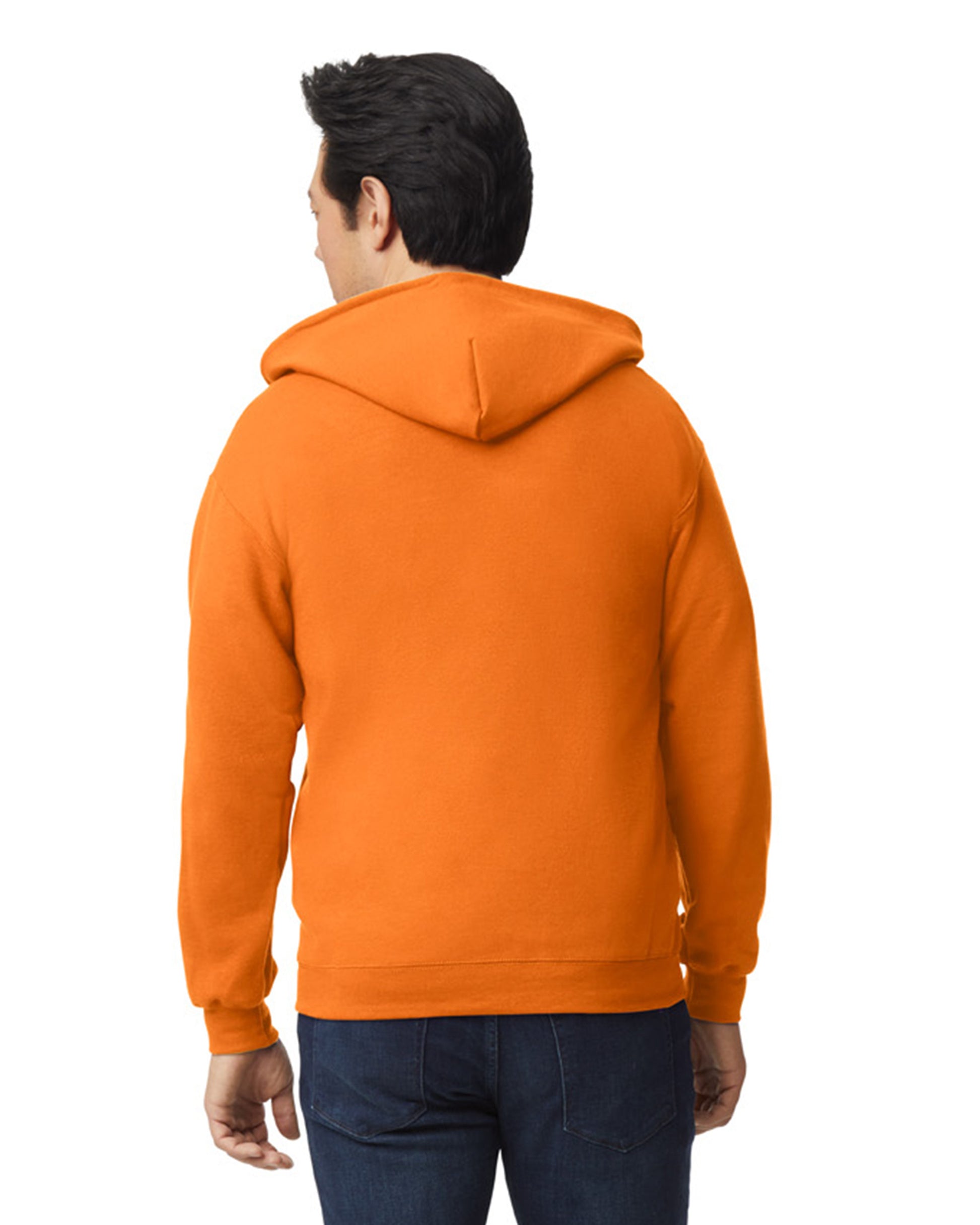 Unisex Heavy Blend™  50/50 Full-Zip Hoodie - High Viz Safety Orange