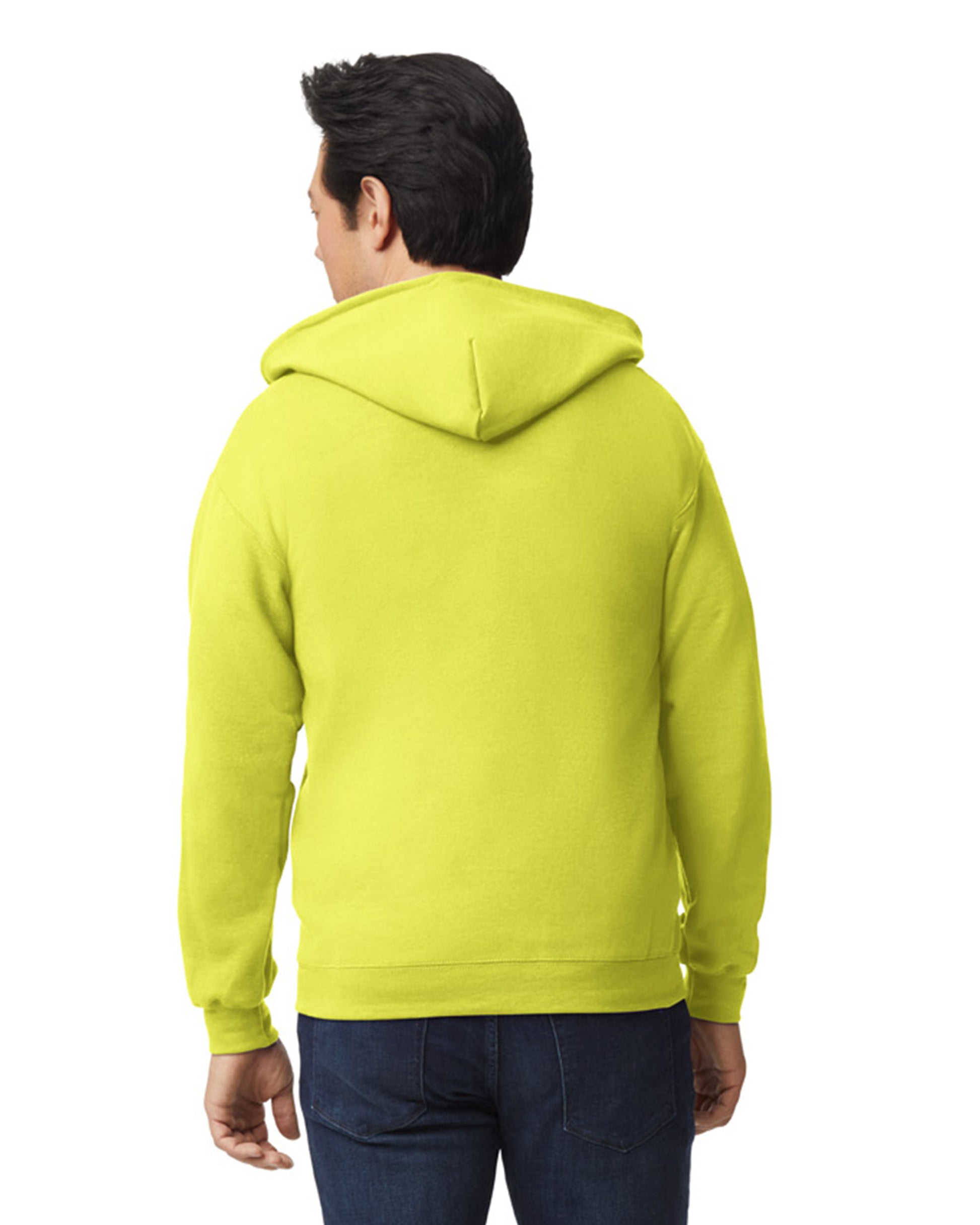 Unisex Heavy Blend™  50/50 Full-Zip Hoodie - High Viz Safety Green
