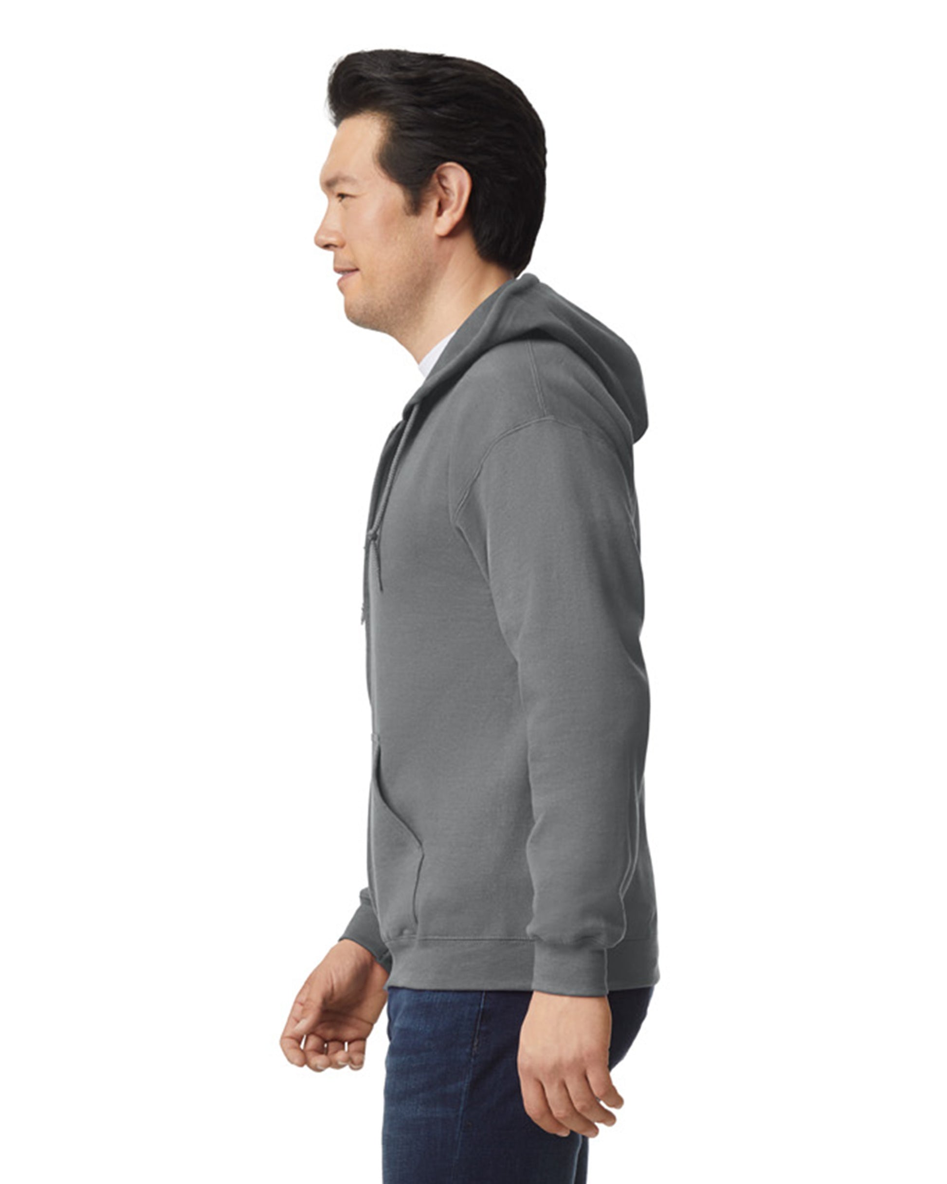 Unisex Heavy Blend™  50/50 Full-Zip Hoodie - Graphite Heather
