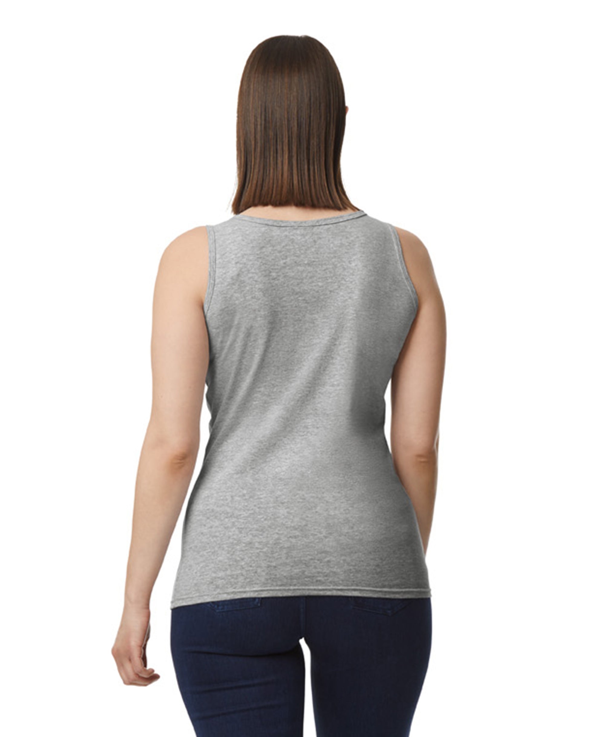 Women's Softstyle® Fitted Tank - Sport Gray