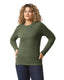 Gildan G644 - Unisex Softstyle® Long-Sleeve T-Shirt - Military Green