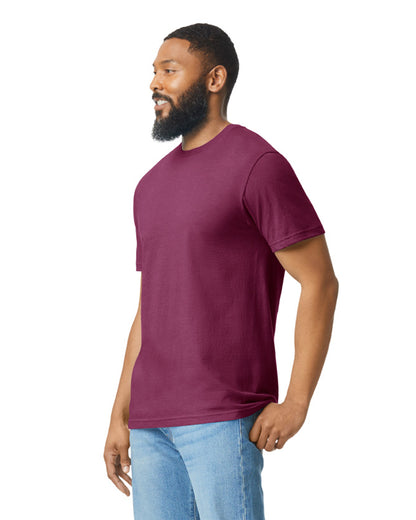 Unisex Softstyle CVC T-Shirt - Maroon Mist