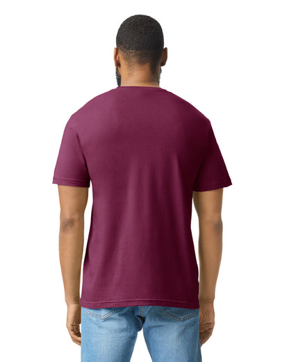 Unisex Softstyle CVC T-Shirt - Maroon Mist