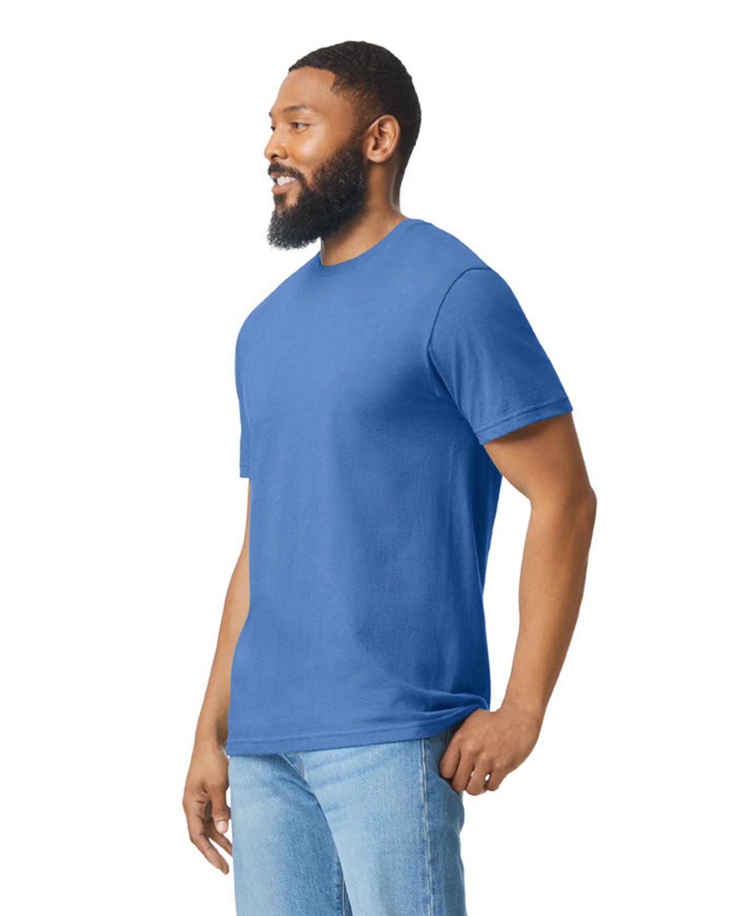 Unisex Softstyle CVC T-Shirt - Royal Mist