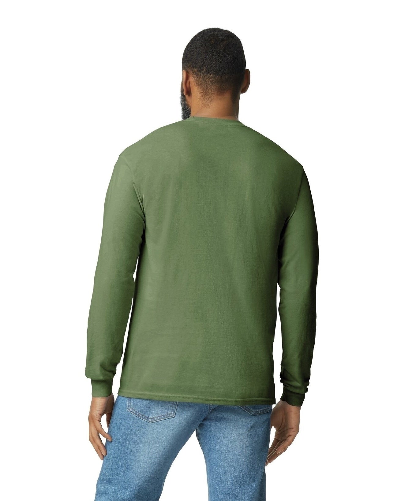 Unisex Heavy Cotton™ Long-Sleeve T-Shirt - Military Green