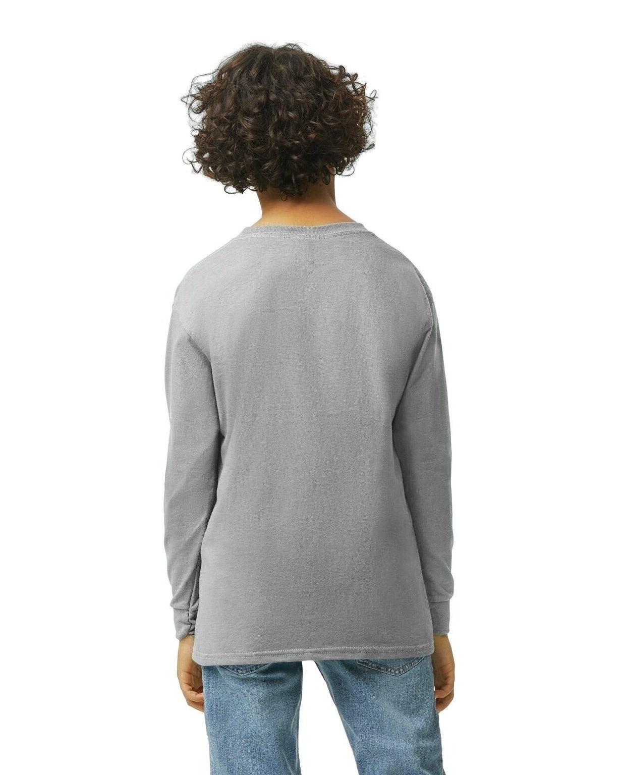 Youth Heavy Cotton™ Long-Sleeve T-Shirt - Sport Gray