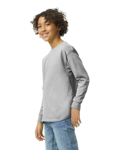 Youth Heavy Cotton™ Long-Sleeve T-Shirt - Sport Gray
