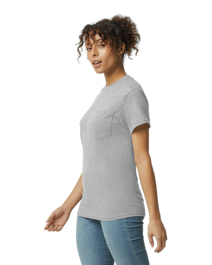 Unisex 50/50 Pocket T-Shirt - Sports Gray