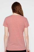 Women's Harborside Melange V-Neck T-Shirt - Mauvelous Melange