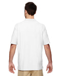 Unisex Double Piqué Polo - White