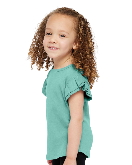 Toddler Flutter Sleeve T-Shirt - Saltwater