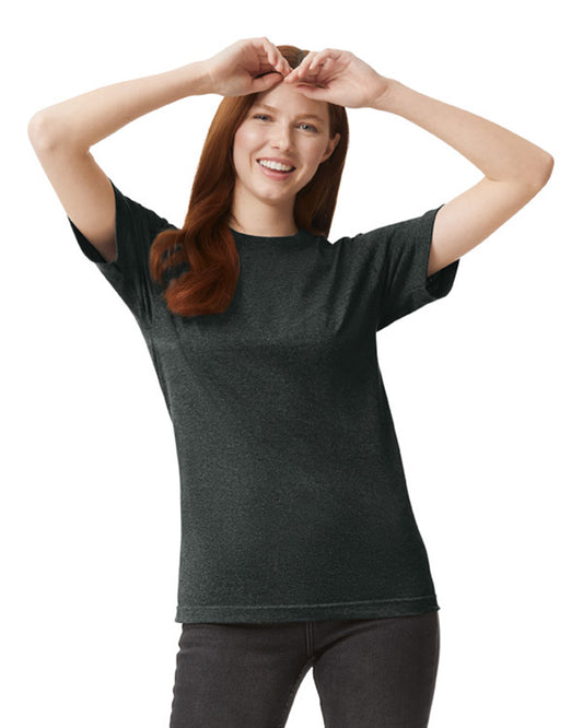 Unisex Heavyweight Cotton T-shirt - Charcoal Heather