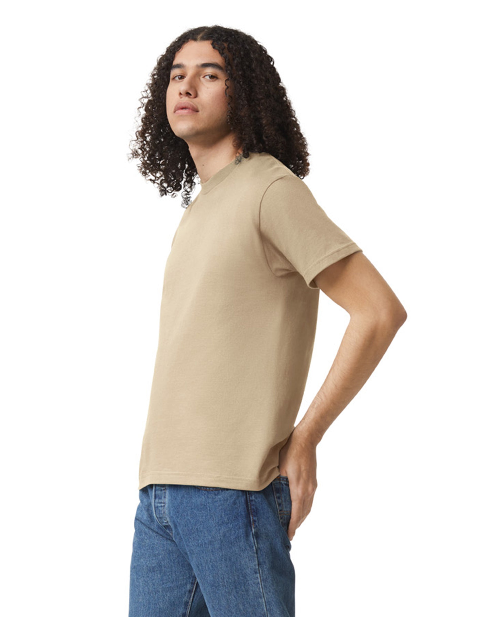 Unisex Heavyweight Cotton T-shirt - Sand