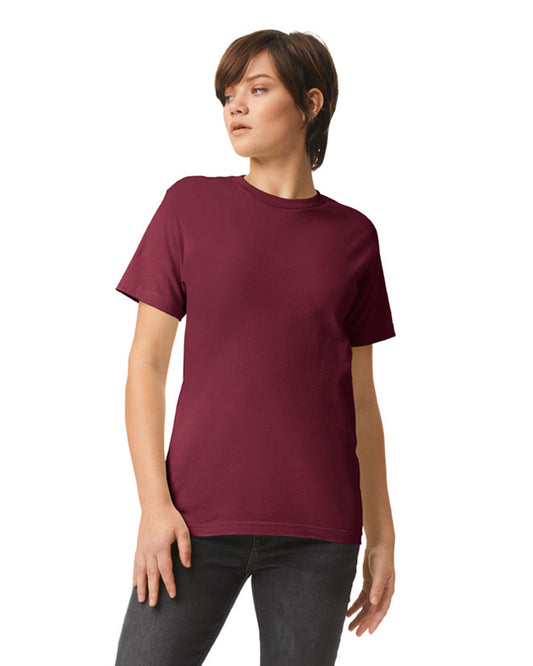 Unisex Heavyweight Cotton T-shirt - Burgundy