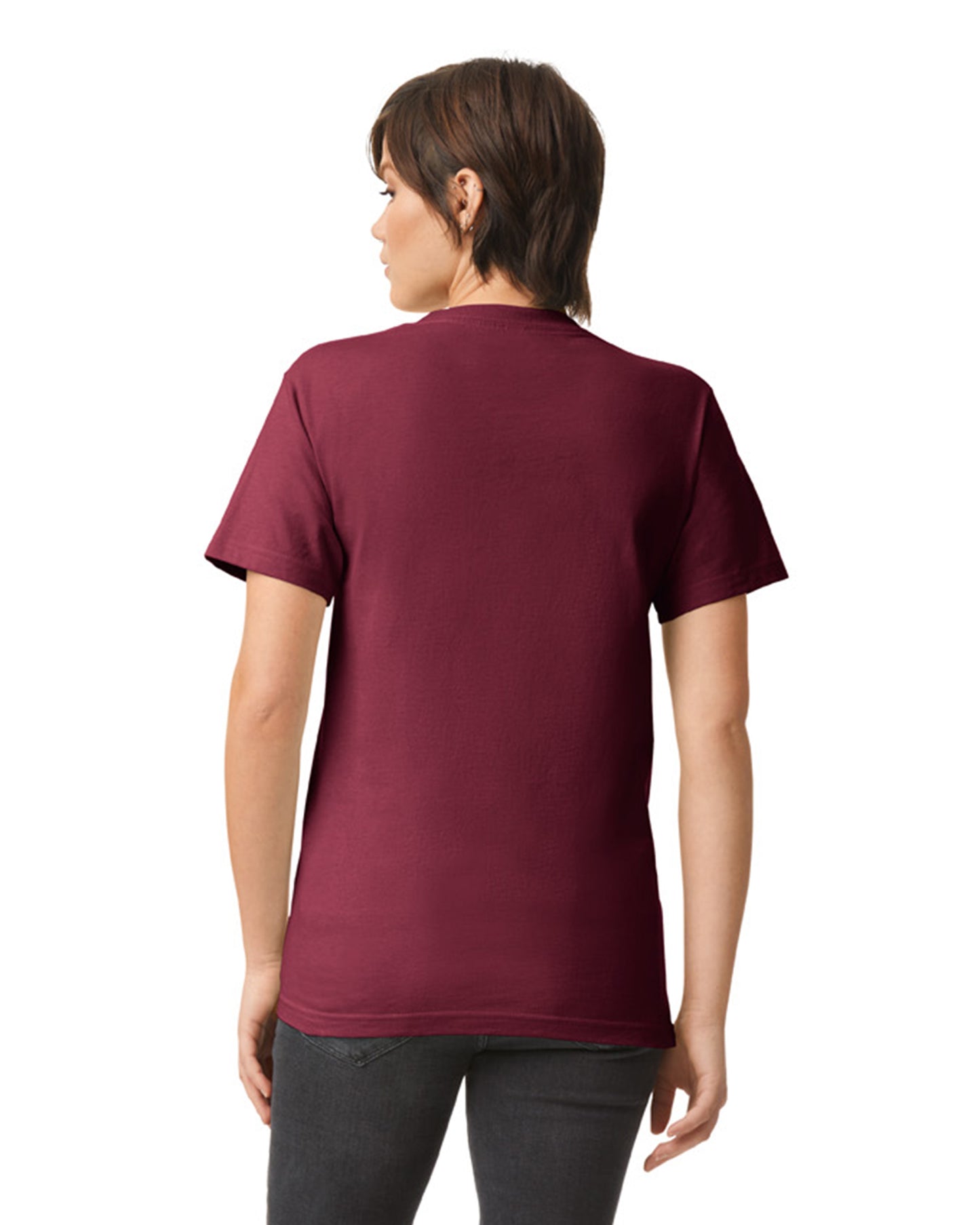 Unisex Heavyweight Cotton T-shirt - Burgundy