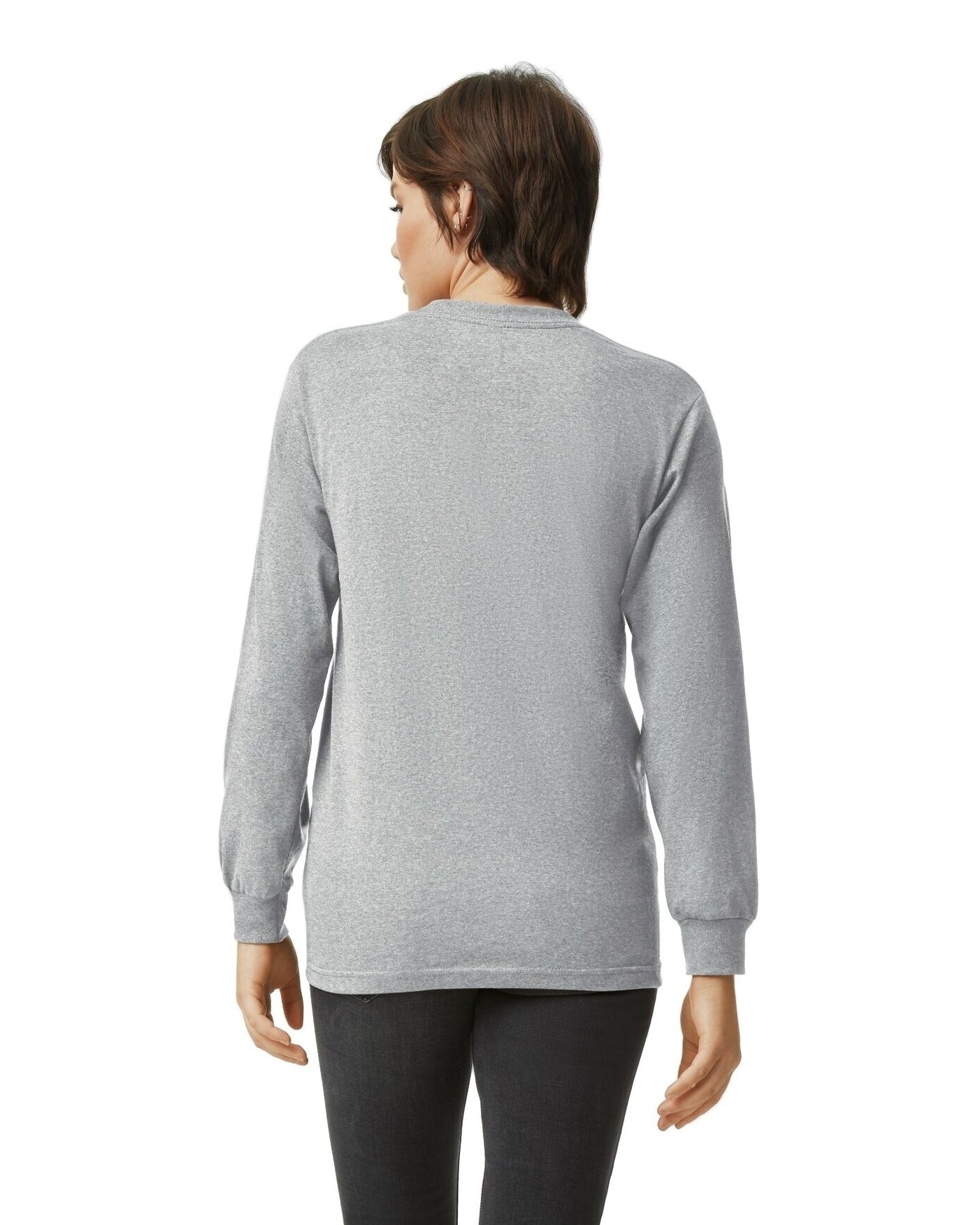 Unisex Heavyweight Cotton Long-Sleeve T-shirt - Athletic Heather