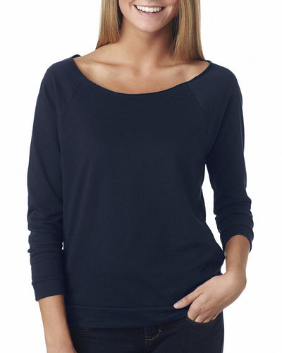 Women's French Terry 3/4-Sleeve Raglan - Midnight Navy