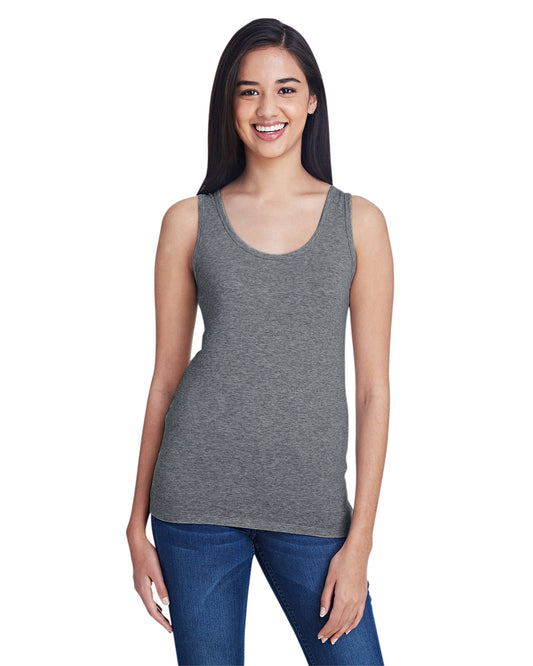 Women's Stretch Tank - Heather Graphite