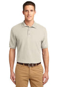 Unisex Silk Touch Polo - Light Stone
