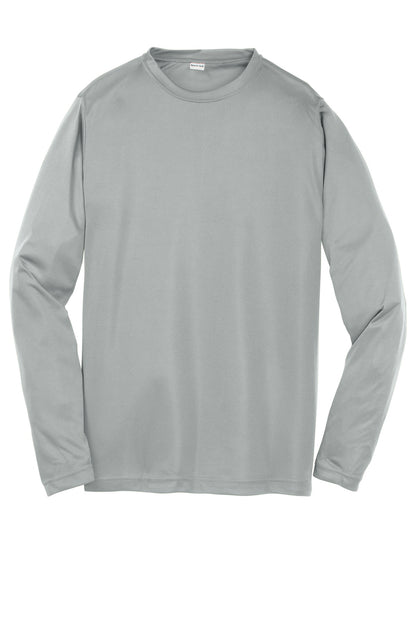 Youth Long Sleeve PosiCharge Competitor Tee - Silver