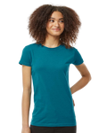 Women's Slim Fit Fine Jersey Tee - Teal