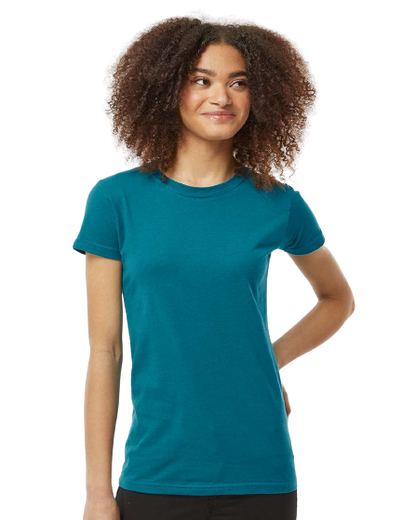 Women's Slim Fit Fine Jersey Tee - Teal