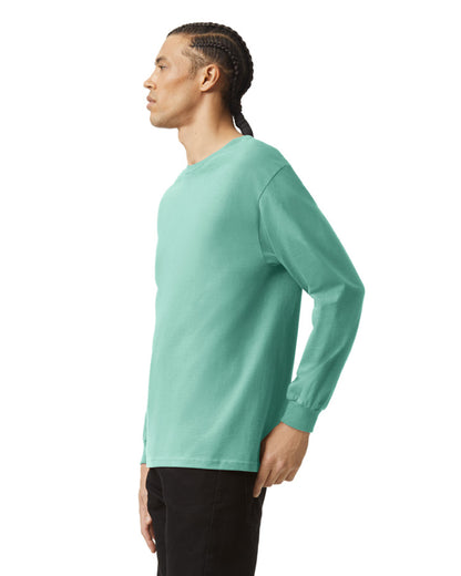 Unisex Heavyweight Cotton Long-Sleeve T-shirt - Celadon