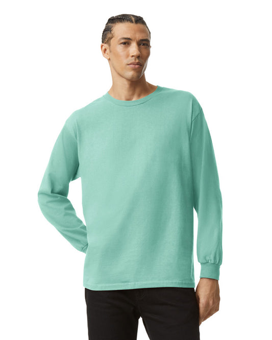Unisex Heavyweight Cotton Long-Sleeve T-shirt - Celadon