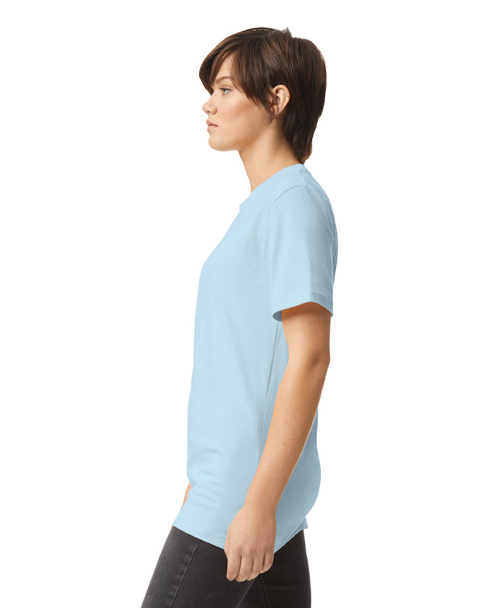 Unisex Fine Jersey Short-Sleeve T-Shirt - Powder Blue