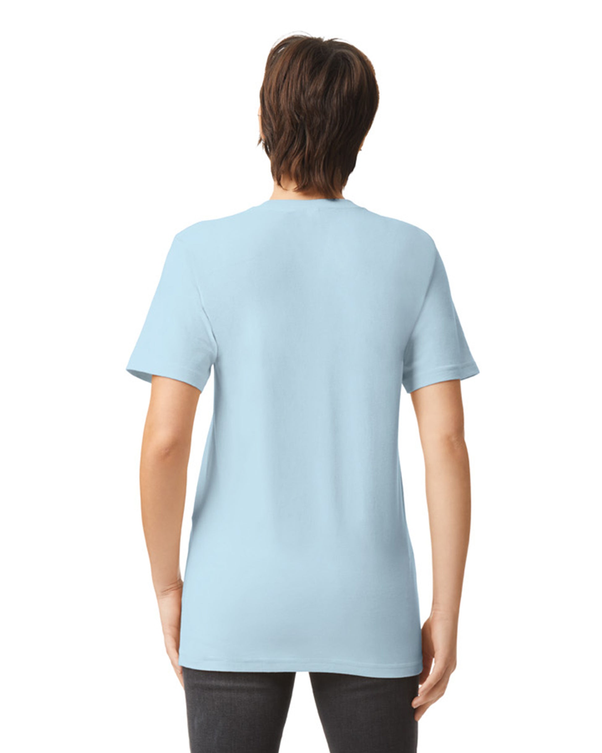 Unisex Fine Jersey Short-Sleeve T-Shirt - Powder Blue