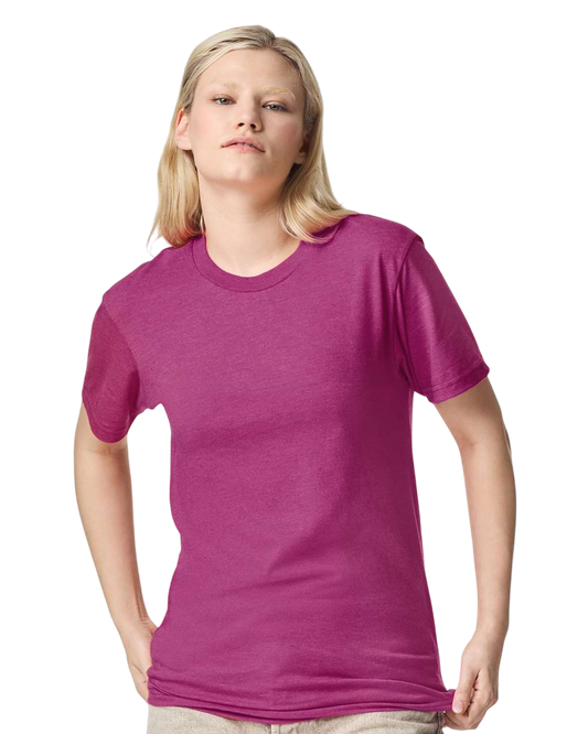 Unisex CVC T-Shirt - Heather Super Pink