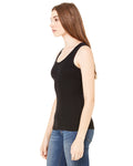 Women's 2x1 Rib Tank - Black