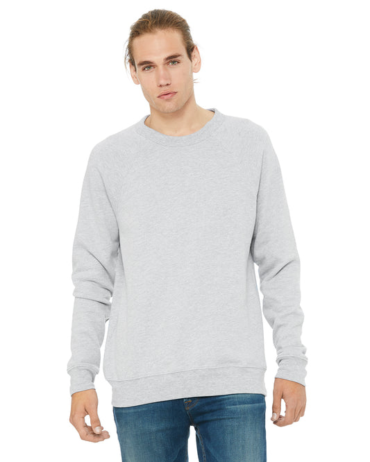 Unisex Sponge Fleece Raglan Sweatshirt - Heather Athletic