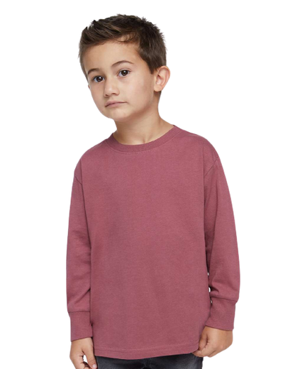 Toddler Long-Sleeve Fine Jersey T-Shirt - Rouge
