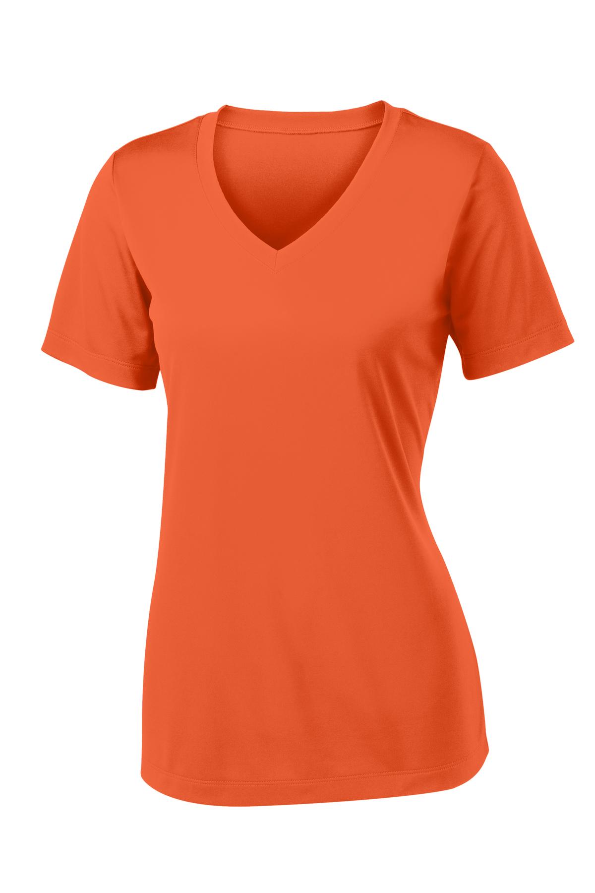 Women's PosiCharge Competitor V-Neck Tee - Deep Orange