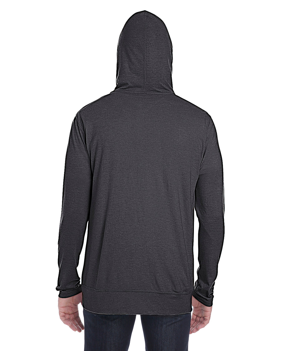 Unisex Triblend Full-Zip Jacket - Heather Dark Gray