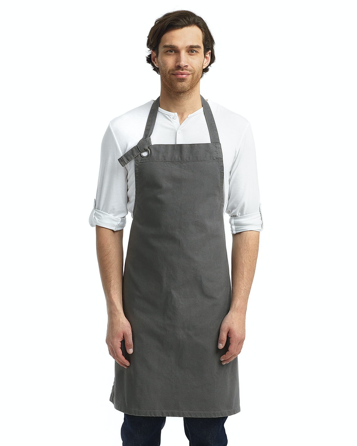 Unisex Calibre Heavy Cotton Canvas Bib Apron - Dark Gray