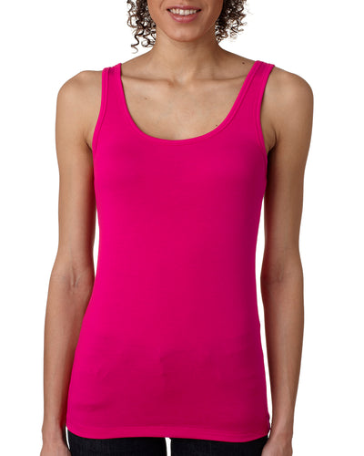 Women's Spandex Jersey Tank - Raspberry