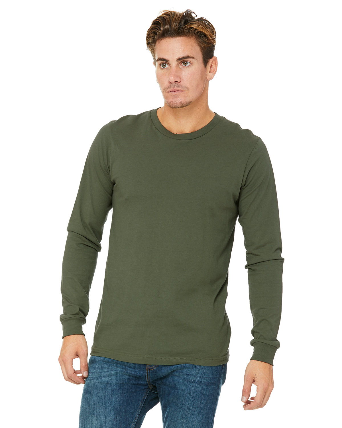 Unisex Jersey Long-Sleeve T-Shirt - Military Green