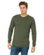Bella + Canvas 3501 - Unisex Jersey Long-Sleeve T-Shirt - Military Green
