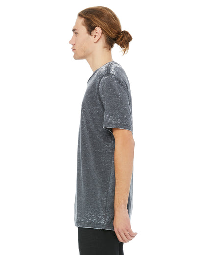 Unisex Poly-Cotton Short-Sleeve T-Shirt - Gray Acid Wash
