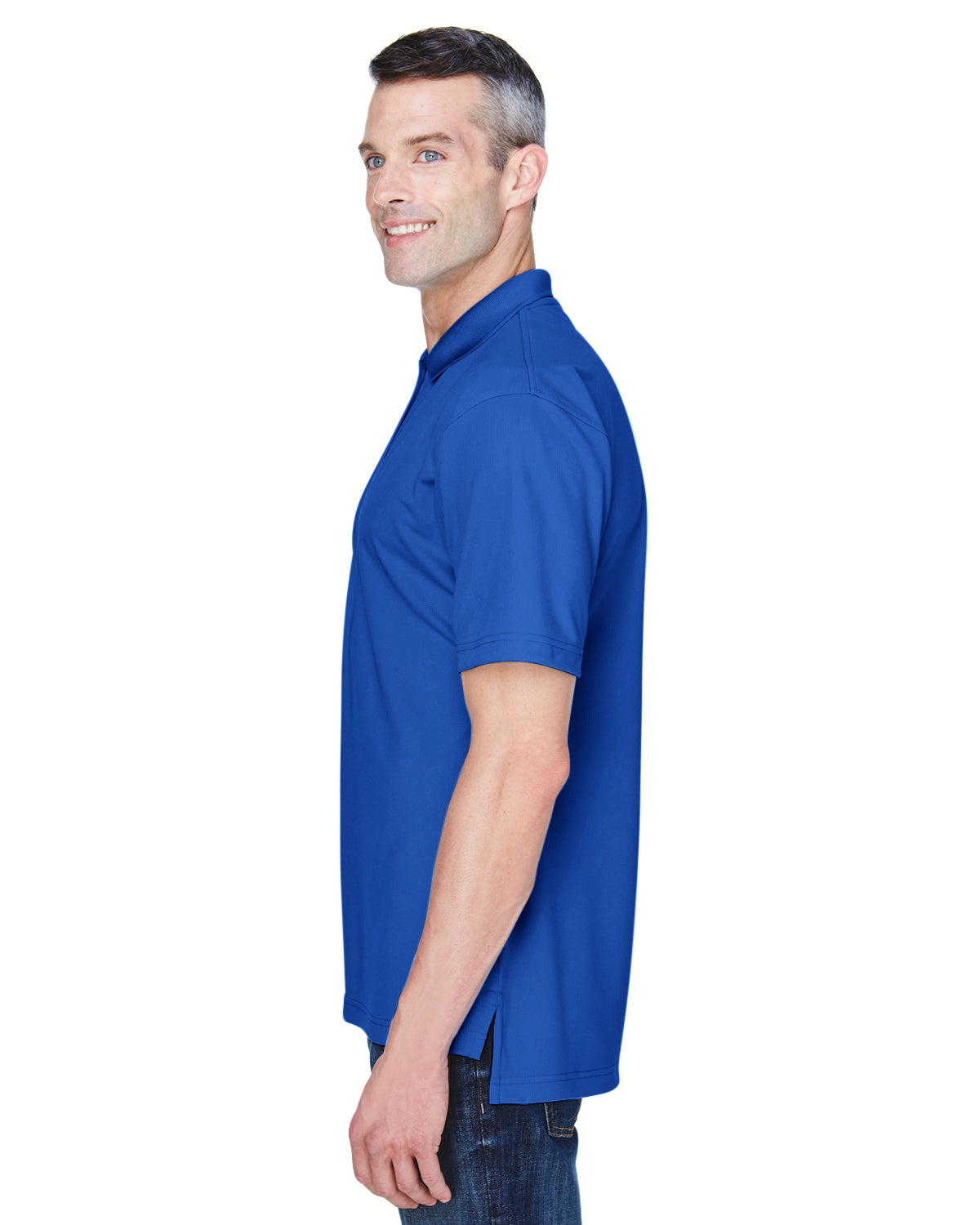 Men's Cool & Dry Stain-Release Performance Polo - Cobalt