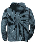 Unisex Tie-Dye Pullover Hoodie - Black