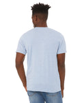 Unisex Heather CVC T-Shirt - Heather Prism Blue