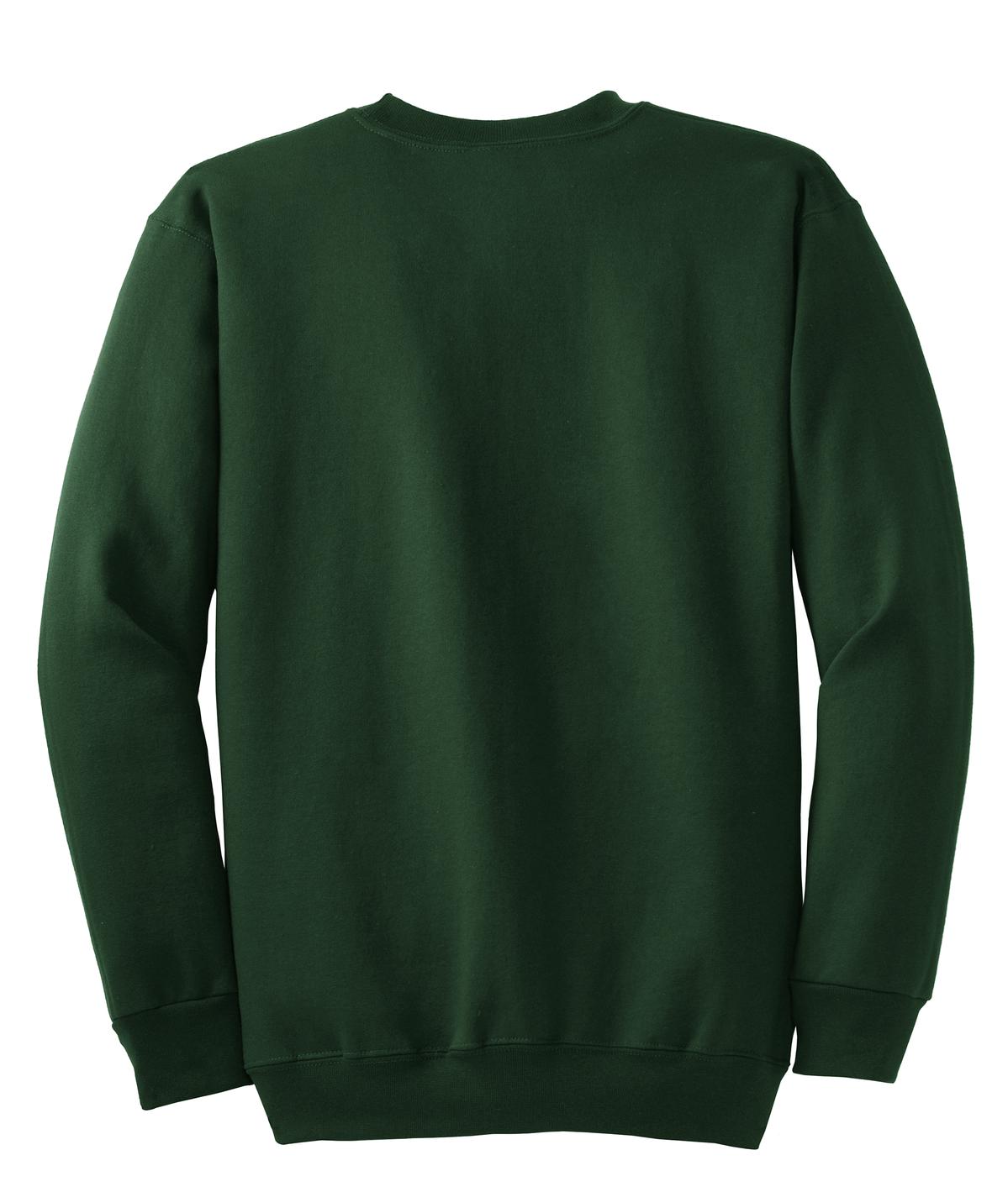 Unisex Essential Fleece Crewneck Sweatshirt - Dark Green